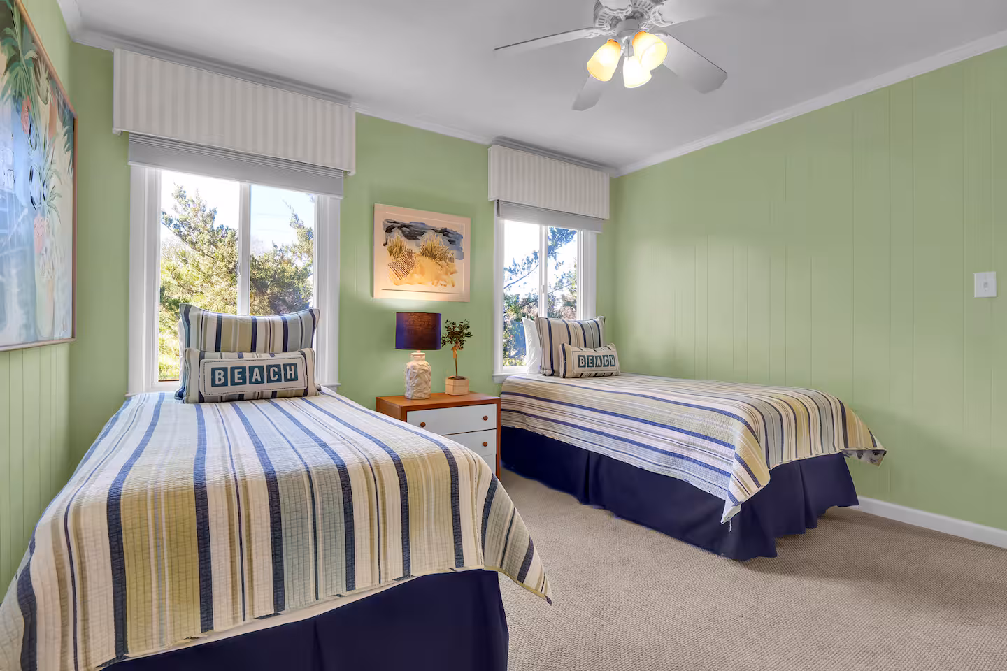 Inside and around the Wrightsville Beach retreat house